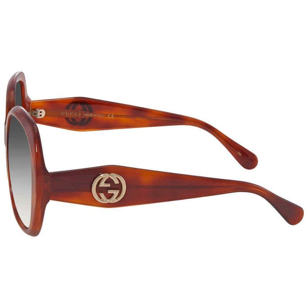NEW Gucci Grey Geometric Women's Sunglasses - Picture 3 of 4